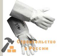 Краги сварщика спилковые пятипалые серые