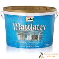 Краска ВД JOBI MattLatex O4, мат, влагостойк, 2,5л
