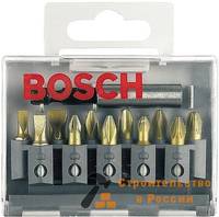Набор бит BOSCH LS/PH/PZ, TIN, 25мм, 11шт