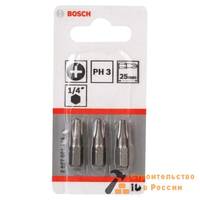 Набор бит BOSCH PH3, ХН, 25мм, 3шт