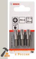 Набор бит BOSCH PH4, ХН, 32мм, 3шт