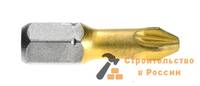 Набор бит BOSCH PZ2, TIN, 25мм, 3шт