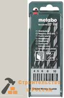 Набор сверл по камню METABO, 4-5-6-8-10 5шт