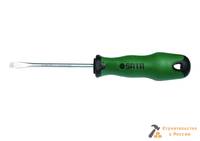 Отвертка Sata с обрезиненной ручкой шлицевая SL-3х75мм, S63402