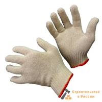 Перчатки рабочие х/б без ПВХ, эконом, белые