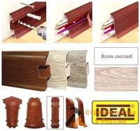 Соединитель Ideal Ясень светлый 2шт