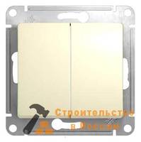 Выключатель GLOSSA 2кл, 10АХ, механизм, БЕЖЕВЫЙ